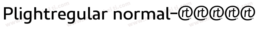 Plightregular normal字体转换